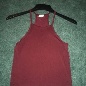 Maroon halter top